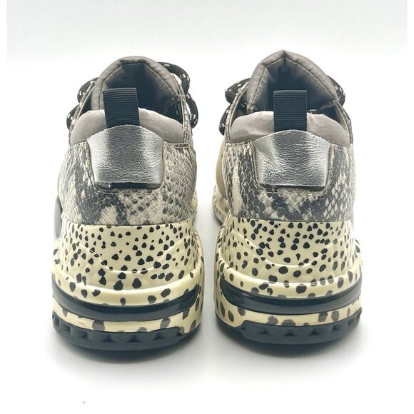 Steve Madden Cliff Hidden Heel Sneakers Shoes Women's Size 7.5 Animal Print - Picture 7 of 11